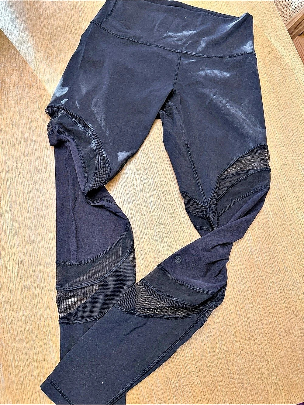 lululemon Nulu High-Rise Mesh-Panel Tight 25" Black Size 8